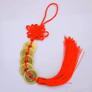 Dây Đồng Xu Ngũ Đế Bằng Đồng Thau Trang Trí Phong Thủy Cao Cấp