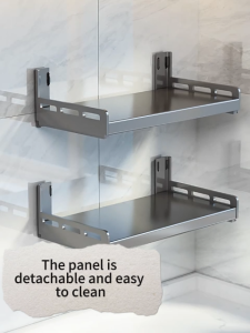 MEIDOO Kitchen Microwave Oven Storage Rack Wall-Mounted Multifunctional Storage Rack