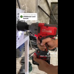 IMPACT WRENCH CORDLESS 1800NM GTOOLS GT33PRO BOR IMPACT PEMBUKA BAUT KUAT BERGARANSI ORIGINAL COD