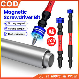 K5 Non-slip High Hardness Steel Magnetic Double-ended Phillips Screwdriver Bit Pneumatic Electric Driver Bit 65mm 100mm Cross Head Hex Shank