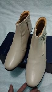Sepatu wanita dewasa terbaru boots heels tinggi 7cm PSA 02 bahan kulit sintetis