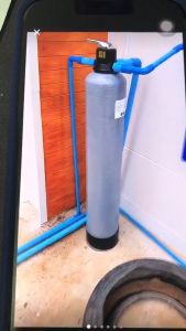 ชุดกรองถังFiber8x44นิ้ว แบบเกลียวน้ำเข้า-ออก-น้ำทิ้งขนาด 3/4"(6หุน) ชุดสารกรองManganese จำนวน 12.5 ลิตร + สารกรองCarbon ID900 จำนวน 12.5 ลิตร