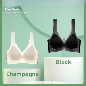 MiiOW | Wireless Seamless Womens Underwear Summer New Style Small Gather Beautiful Back Bra Light Thin No Steel Ring V-neck Thin Cup