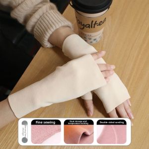 JIFANPAUL | Insulating Touch Screen Friendly Half Finger Gloves Women Winter