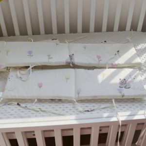 Pure Cotton Baby Bed Safety Protection Barrier Soft Edged Anti-Collision Strip Child Fence Bite Resistant Infant Barrier