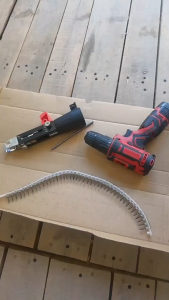 อะแดปเตอร์ปืนยิงตะปู โซ่ โซ่สกรูอัตโนมัติ ปืนตอกตะปูอัตโนมัติสว่านไฟฟ้า ชุดตะปูไฟฟ้าอัตโนมัติ โซ่สกรู อะแดปเตอร์เล็บโซ่สกรูอัตโนมัติสกรูเข็มสว่านไฟฟ้า