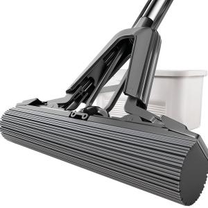 Joybos | Absorbent Mop Wet and Dry Use Hand Free Clean for Bathroom