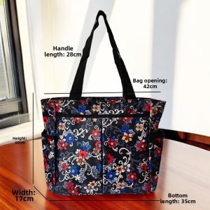 Waterproof Large Capacity Practical Commuter Bag Womens Handbag Single Shoulder Canvas Oxford Cloth Mother Bag Outdoor Bag