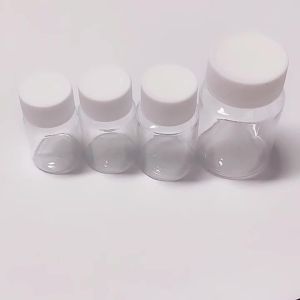 10Pcs 15ml/20ml/30ml/50ml/100ml Refillable Seal Bottles Vials Reagent Store Container Plastic Screw Cap