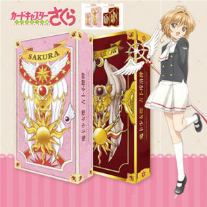 59Pcs/Box Card Captor Sakura Clow Cards and Manual English Trading Card Game Collectible Kids Toys Gift Birthday Gifts for Kids