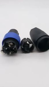 1Pc SpeakON 4 Pin Powercon Plug Speaker Cable Connector Audio Speaker Male Plug 4 Pole Pin Speakon Cable Connector Plug Speak on Speak-on