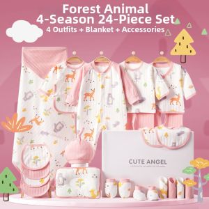 Cotton Baby Clothing Set for Summer and Autumn Gift