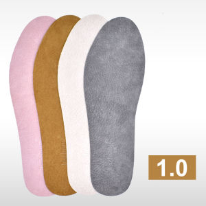 Ultra-Thin 1mm Anti-Slip Genuine Leather Insoles Top Layer Pig Baoge Matte Finish Breathable Absorb Sweat Odor Resistant Slippery Foot
