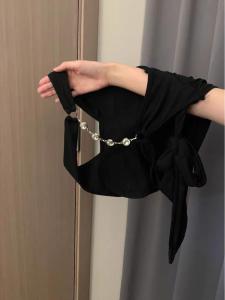 Áo Vest Không Tay Ngắn Hở Lưng Pure Desire Dành Cho Nữ Mùa Hè Ngoài Trời Thiết Kế Bó Sát Áo Vest Không Dây Cổ Treo