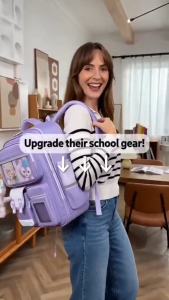 CJH BAG#509 Nylon school 17inches backpack for KIDS with large-capacity bag designed for primary school students