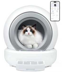 Fully Automatic 65L Cat Litter Box with self-cleaning and deodorization function Smart APP Control Cat Litter Tray 智能猫砂盆