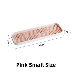 NeheM Home Living Room Tea Cup Tray Drain Plate Storage Rack Cup Holder Plastic Material Pure Color Style Other Installation