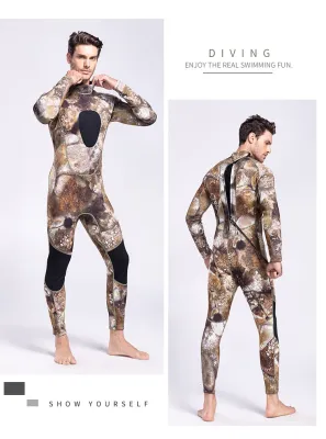 Wetsuit Pria One Piece camo neoprene 3warna ketebalan 3mm