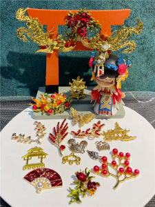 Đồ Thủ Công DIY Bằng Kim Loại Trang Trí Hộp Mù Hoa Đỏ Cổ Điển Bướm Quả Anh Đào Ng Swan Phụ Kiện Hoa Kim Loại Đồ Chơi Thời Trang