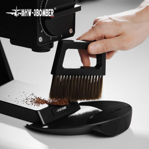 MHW-3BOMBER Barista Cleaning Brush Set Coffee Powder Brush Kit Magnetic Absorption Storage Bar Counter Brush Tools Macaron Color