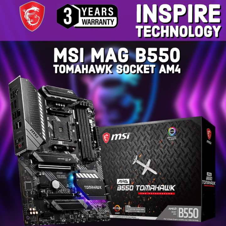 MSI MAG B550 TOMAHAWK SOCKET AM4 MAINBOARD Lazada