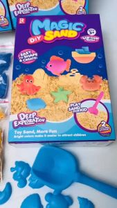 ทรายแม่เหล็ก พร้อมแม่พิมพ์น่ารัก ทรายวิทยาศาสตร์ ไม่ฟุ้ง ปั้นง่าย ทรายของเล่นเด็ก ของเล่นทรายเด็ก Magnetic sand