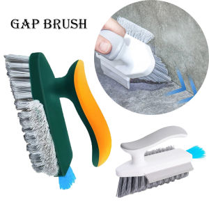 4In1 V Shape Scrubber Brush Deep Decontamination Long Handle Stiff Bristles for Kitchen Bathroom Tile Floor Gaps Window Grooves