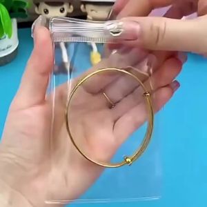 100/50pcs Thick Clear PVC Jewelry Storage Bags Anti Tarnish Zip Lock Pouches Reusable Plastic Packaging For Beads Rings Earrings