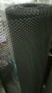 [ราคาต่อเมตร] ตาข่ายพลาสติกสีดำ ตะแกรงพลาสติก ตะข่ายพีวีซี ใช้รองหินจัดสวน ล้อมรั้ว ทำกรงสัตว์เลี้ยง