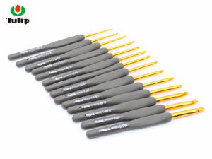 Black Gold Hook Needle T15 Tulip Handmade Crochet Tool Yarn Sweater Needle Home Textile Sewing DIY Material And Finished Product