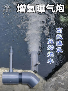Paododo Electric Aeration Gun Built-In Insert for Koi Fish Pond Aquaculture Silent Oxygenation Water Pushing UPVC Aquarium Equipment
