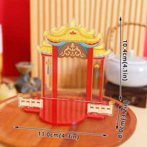 Mini Altar Decorative Ornaments Office Desktop Wealth God Buddha Grotto Entrance Decoration Home Decorations for Businessmen