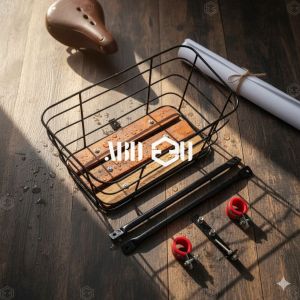 Keranjang MTB alas kayu kranjang FIXI MINION SELI Sepeda lipat Keranjang Universal Fixie