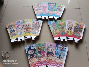 kertas popcorn/bungkus popcron 6x12 paper craft motif labubu