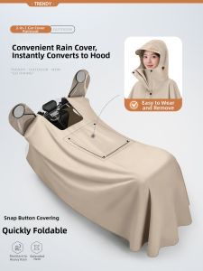 MOSHU | Áo Mưa Dài Chống Bão Cho Phụ Nữ Đi Xe Tự Hành Điện