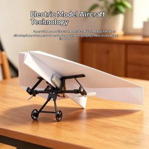*Remote Control Paper Airplane Kit With Gyro Stabilizer DIY Electric RC Plane Power Module Paper Aircraft Transmitter Component