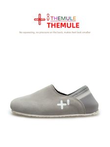 THEMULE | Wide Toe Slip On Loafer Shoes for Women Genuine Leather