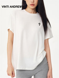 Comfortable Loose Fit Womens T-shirt White