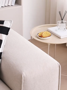 Premium Mobile Table with Removable Metal Tray Multi-Functional End Table for Sofa Bedside & Office Meja Sorong