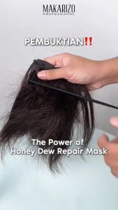 MAKARIZO Honey Dew Repair Mask 50ml (SATUAN) Masker Rambut Kering Rusak Sensitif Proses Kimia Honeydew