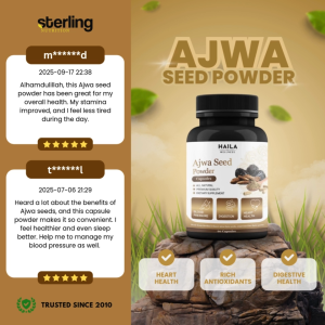 Ajwa Madinah Date Seed Capsules 60’s | Boosts Energy & Immunity | Vegan | Halal | Gluten-Free App