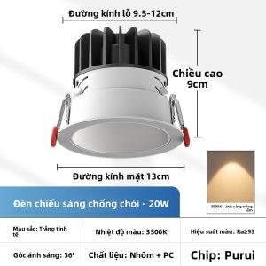 JINFI | Đèn LED Âm Trần Chống Loá