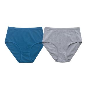 2 Cái/bộ Quần Lót Nữ Cao Cấp Cotton Không Đường May Thoáng Khí Thoải Mái Dệt Kim Quần Lót Quần Lót M-XXL Màu Trơn