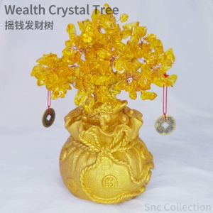 【SNC】<摇钱风水树> 风水摆件品 办公司书桌家里 财运人缘 Crystal Tree Pokok FengShui Accessories