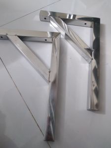 CẶP 2 CÁI KE HỘP INOX GIÁ để châu rửabàn bếpđỡ bàn thờbàn học.Ke góc vuông (TẶNG KÈM ỐC VÍT)