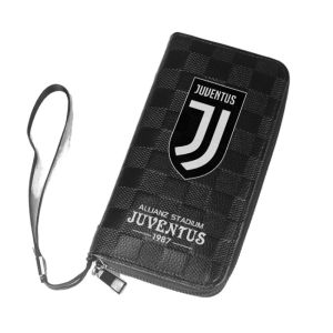 Waterproof Stain-Resistant PU Leather Long Zipper Bi-Fold Wallet Coin Pocket Wrist Strap Vertical Football Madrid Liverpool AC Milan Chelsea Arsenal Peripheral Long Wallet Fan gift