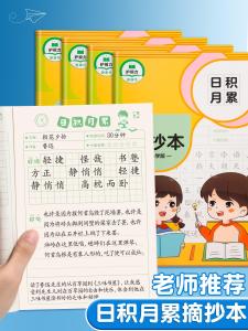 Good Words And Sentences Copybook Reading Log Notebook for Primary School Students Grade Three And Four Daily Accumulation