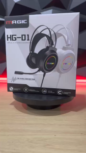 Tai Nghe Gaming Chụp Tai MAGIC HG-01 Black/ White 7.1 - Hàng Chính Hãng