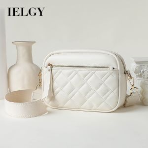 IELGY Ladies Large-Capacity Cross-Body Shoulder Diamond Square Bag