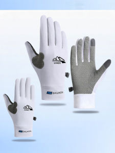 Sun Protection Anti-UV Slip-resistant Shock-absorbing Breathable Half-finger Gloves for Women